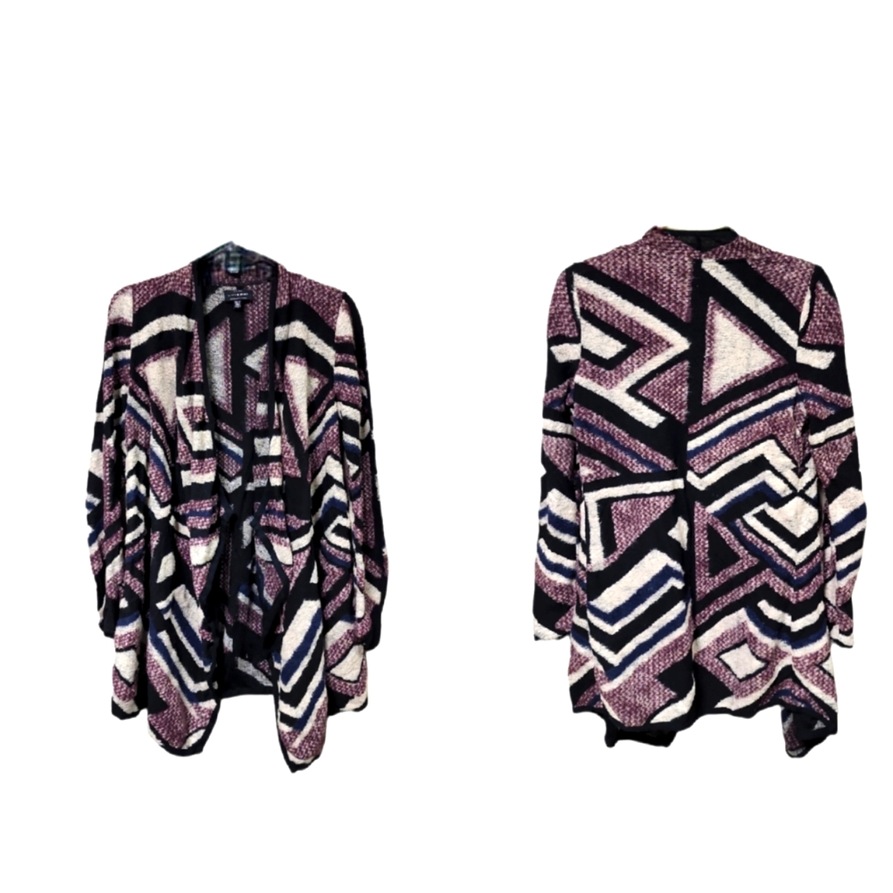 Lucky Brand Aztec Print Open Cardigan Size XS